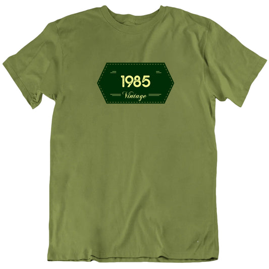 Vintage Birth Year Label Customizable Premium Quality Personalized Unisex Gift T shirt