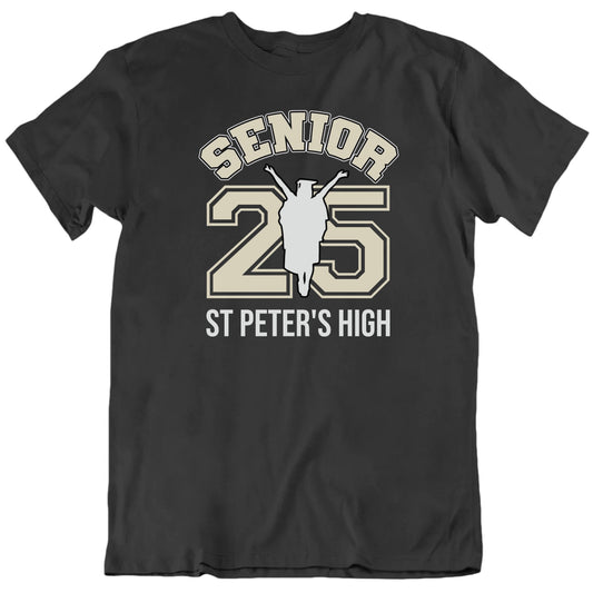 Customizable Senior Graduate Custom Year And School Personalized Design Unisex Gift T Shirt