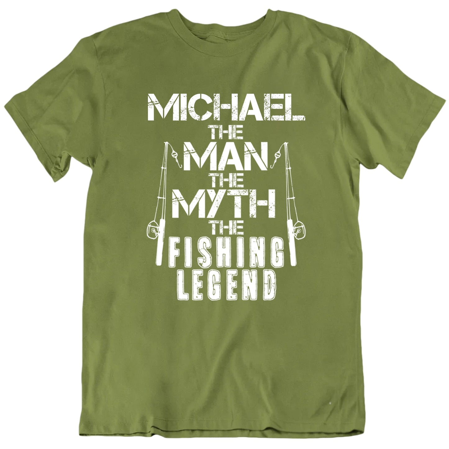 Customizable The Man The Myth The Fishing Legend Custom Name Father's Day Premium Quality Unisex Gift T Shirt