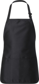 Q-Tees Full-Length Apron with Pouch Pocket