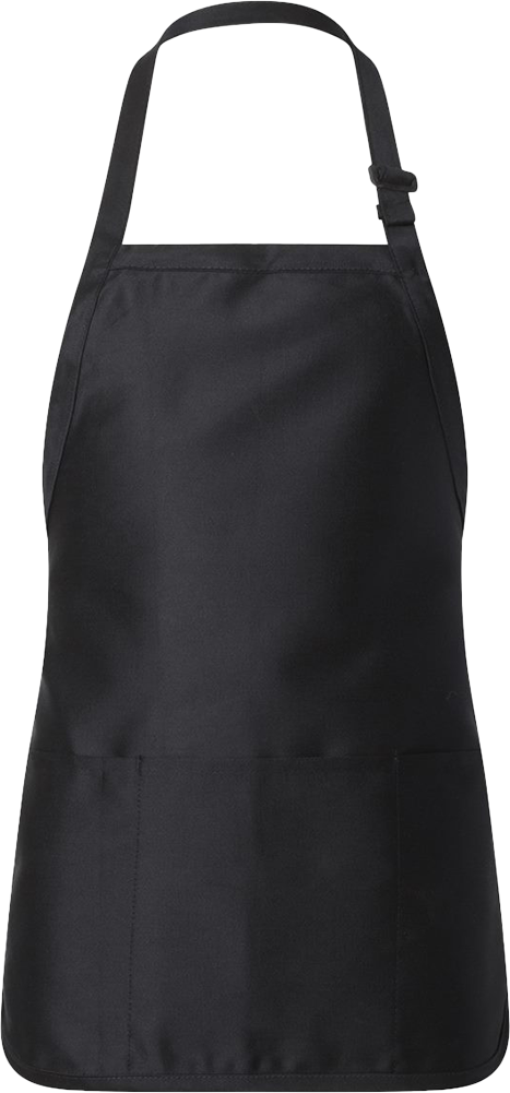 Q-Tees Full-Length Apron with Pouch Pocket