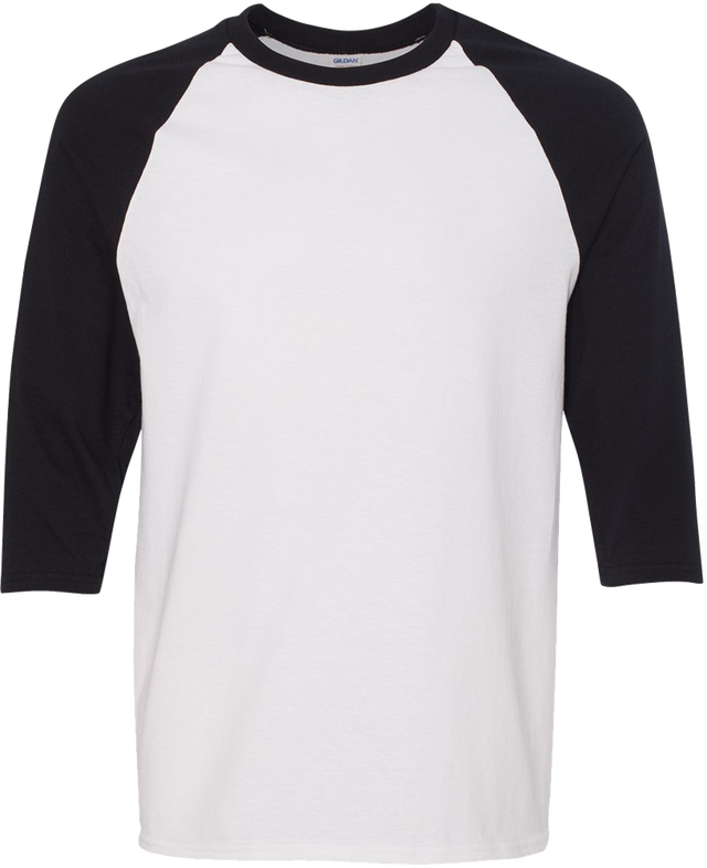 Gildan Unisex Heavy Cotton Raglan Three-Quarter Sleeve T-Shirt
