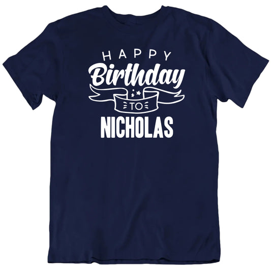 Happy Birthday To Me Custom Name Premium Quality Celebration Birthday Gift Unisex T Shirt