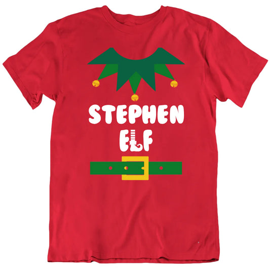 Customizable Christmas Elf Suit Custom Name Personalized Premium Quality Unisex Gift T Shirt