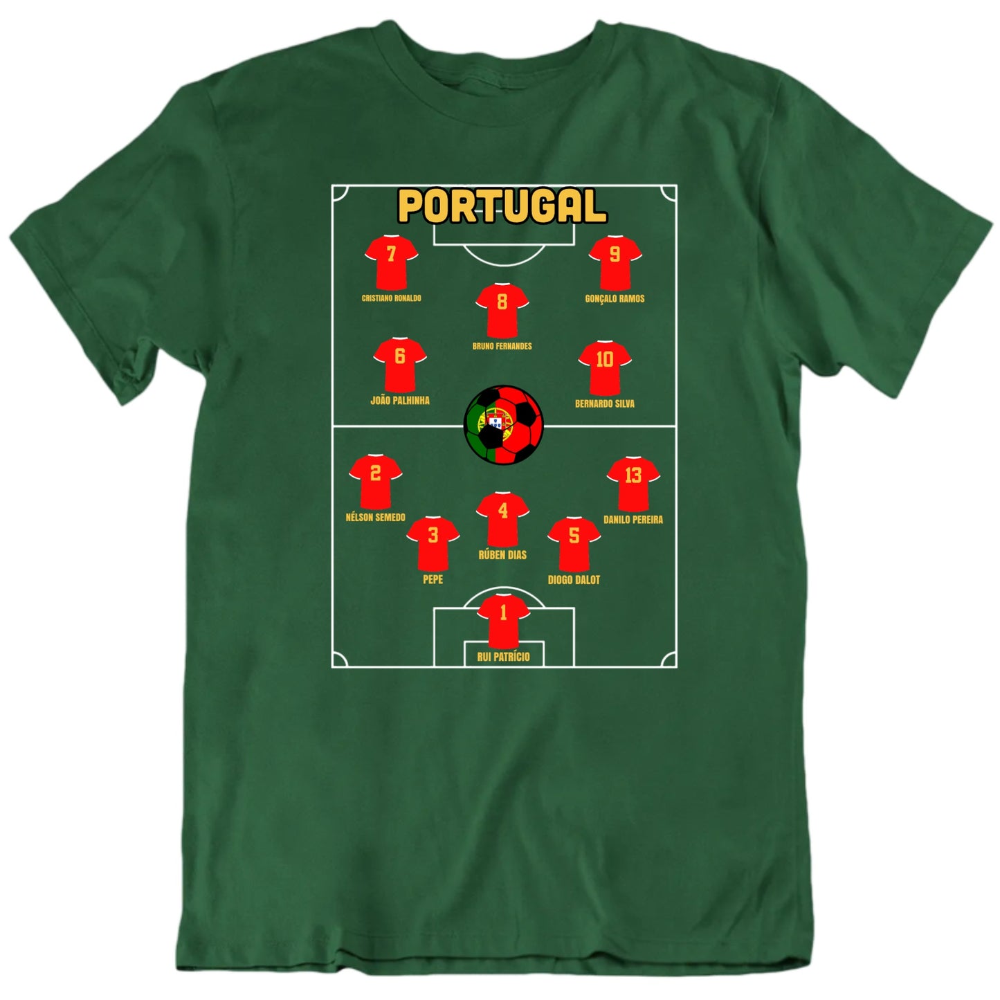 Euro Cup Customizable Team Lineup Personalized Fan Unisex T Shirt